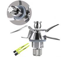 Gruppo Coltelli Lame Compatibile per Vorwerk Thermomix Bimby TM31 TM 31 in Acciaio Inox con Spazzolini Italdos