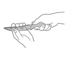 Tescoma 863104 Presto Bianco Coltello per Verdure Antiaderente, 12 cm