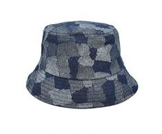 Cappellini Cucina Versione Coreana del Cappello da Pescatore da Cowboy retrò Lavato Femminile Primavera ed Estate Abbinato Cappello a Secchiello Ombra Maschile