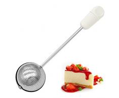 Setaccio Per Zucchero A Velo Yueser - Shaker Con Coperchio Per Caffè, Dolci E Spezie, Design Rosa - Foto 2