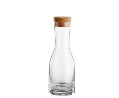 Bohemia Cristal 093 006 147 Caraffa La Bella 850 ml in Vetro con Tappo Sughero, Cristallo Trasparente