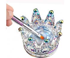 Vetro per polvere acrilica liquida, Piatto Dappen, Nail Art acrilico liquido polvere Dappen piatto vetro piatto nail art cristallo ciotola vetro cristallo tazza per acrilico liquido polvere