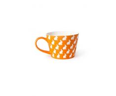 Excelsa Enjoy Tazza Jumbo, Porcellana, Arancione, 11 x 11 x 8 cm