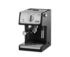 DeLonghi ECP33.21 Macchina da Caffè Espresso Manuale e Cappuccino, Caffè in Polvere o in Cialde E.S.E., Argento/Nero