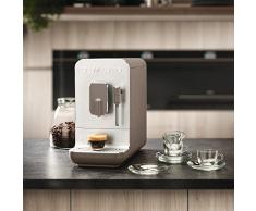 Smeg BCC02TPMEU - Macchina da caffè compatta con funzione vapore, colore: tortora