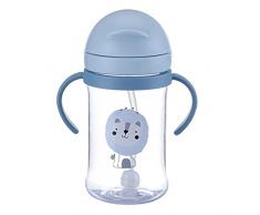 Biberon Tazza di Apprendimento, Tazza con Cannuccia per Bambini,Tazza di Cannuccia per Bambini,Tazza per Bambini,a Prova di Perdite, Bottiglia per Bevande di Transizione per Neonati E Bambini Piccoli