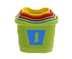 Chicco Gioco 2 in 1 Tazze Impilabili, 6-36 Mesi