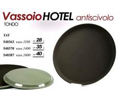 Gicos Vassoio Hotel Tondo Antiscivolo D40 cm da Portata Cucina Bar YAY-540387