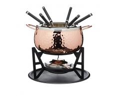 Kitchen Craft Set per fonduta Artesa, Acciaio Inossidabile, Rame/Nero