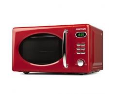 G3 Ferrari G10155 Microonde Vintage Combinato Digitale Sapormio Vintage, 1150W, 20 Litri, 8 Programmi, Rosso