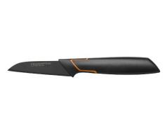 Fiskars Coltello per Sbucciare, Acciaio Inossidabile, Nero, 19.6 x 6.5 x 1.6 cm