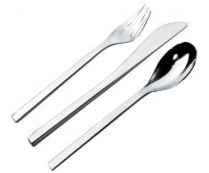 Alessi FM06/3 Colombina Collection Coltello da Tavola in AISI 430 Lucido, Set da 6