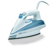 Braun TS725 Ferro da Stiro a Vapore, 2400 W, Acciaio inossidabile, Bianco/Blu