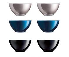 Luminarc Flashy Set 6 Ciotola Colazione Cereali in Vetro per Microonde 50cl