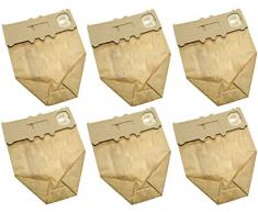 6 SACCHETTI IN CARTA ASPIRAPOLVERE FOLLETTO VK 130 131 ASPIRAPOLVERE VORWERK NON ORIGINALE