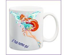 My Cust Mug Tazza Winx,Fata Bloom, Personalizzata con Nome Frase O Foto - Idea Regalo