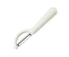 TOBILE Pelapatate verdure Frutta Pelapatate Cucina Multi-funzione Pialla domestica Mela Pelapatate Grattugia Raschietto Strumento manuale Gadget-Bianco