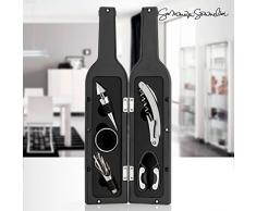 Set Vino a forma di bottiglia Summum Sommelier (5 pezzi)