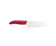Kyocera Gen Coltello Ceramica Bianca, Multiply, Rosso, Lama 14 cm