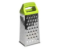 Excelsa Tutto Gratta Color Grattugia 4 Facce, Acciaio Inossidabile, Verde, 10x8x23.5 cm