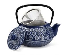 Teiera in Ghisa Blu con Infusore in Acciaio Inossidabile, 1 Litro
