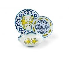 Excelsa Amalfi Servizio Piatti 18 Pezzi, Porcellana