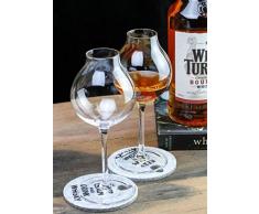 ERTY Whisky Coppa Calice Cristallo Whisky XO Chivas Tulip Bud Charms Bicchieri Bicchieri Brandy, Bicchiere da Barista X2