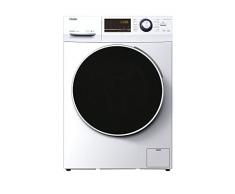 Haier 636 Serie HWD100-BP14636NIB- Lavatrice asciugatrice, capacità 10 kg + 6 kg di asciugatura, funzione vapore, motore interno, tecnologia antibatterica, 1400 RPM, 16 programmi, classe AE