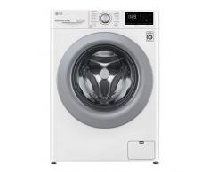 LG F4WV310S4E Lavatrice a Carica Frontale 10.5 Kg, Libera Installazione, 1400 Giri/min, Intelligenza Artificiale AI DD, Funzione Vapore, Motore Inverter, 60 x 56 x 85 cm - Silver