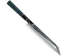 WERWER 10 pollici Filetteting Sushi Coltello Damasco Giapponese Coltelli da cucina Multi Funzione Cuoco Sushi Stringing Cleaver Salmone Sashimi Knife Knife Knife