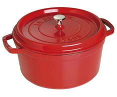 STAUB La Cocotte Casseruola, Ghisa, Rosso Ciliegia, 28 cm