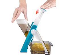 Affettatrice Professionale - Mandolina Affetta verdura - Mandolina per Verdure 5 in 1,Affettatrice Manuale, Tagliaverdure, Affetta Verdure, Mandolina Verticale
