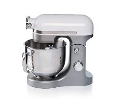 Ariete 1589 Impastatrice Planetaria Moderna, 1600 Watt, 11 velocità, 5.5 Litri, 3 accessori per impastare, amalgamare e montare. Bianco