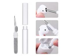 Vicloon Penna per la Pulizia Degli Auricolari Bluetooth, Kit di Pulizia per Auricolari Bluetooth 3 in 1, Spazzola per Pulizia degli Auricolari Bluetooth Multifunzione, per Prodotti Digitali