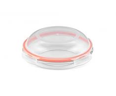 Lock & Lock Boroseal LLG884 - Piatto per cottura a microonde, 21 cm, tondo, con coperchio
