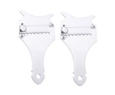 Yardwe Taglia+tartufi Scaglia Formaggio 2 Rasoio per in Fetta di Taglierina Pelapatate Gadget per La Casa 16. 8X8 Cm Affettatartufi Calici Taglia Tartufi Gratta Tartufi