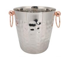 Secchiello per il ghiaccio, 3 litri di vino Birra Champagne Secchiello refrigeratore Secchiello per ghiaccio in acciaio inossidabile con manico per feste Accessori da bar