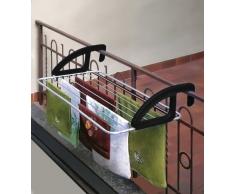 Metaltex - 406810, Stendibiancheria da balcone, in alluminio, 10 m, metallo