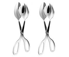 2 Pezzi Pinza Per Insalata A Forbice,In Acciaio Inox Per Barbecue Pinza Cottura Cibo Pinze Buffet A Forbice Pinze Pinze Da Cucina Multifunzione Per Torte, Pane, Barbecue, Snack Vari, Cucina Accessori