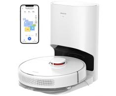Dreame D10 Plus Robot Aspirapolvere Lavapavimenti con Svuotamento Automatico Polvere, Navigazione LiDAR Rilevamento ostacoli, Aspirazione 4000Pa Tappeti Peli Animali, Autonomia 170min, WiFi/APP/Alexa