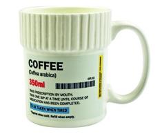 Gift Republic - Tazza a Forma di Barattolo di Pillole, MOD. caffè