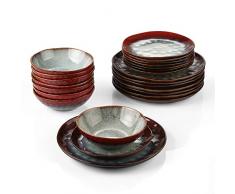 vancasso Starry Piatti Particolari, Servizio da Tavola, Servizio Combinati, Piatti Quadrati Ceramica Gres