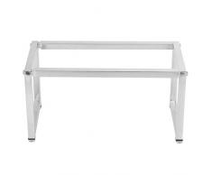 Ruiqas Scaffale da cucina in acciaio inox retrattile da 35‑60 cm Staffa di supporto a strato singolo per scatola contenitore per condimento marmellata