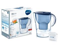 Brita Marella XL Caraffa Filtrante con 1 Filtro Maxtra+ Incluso, Plastica, Blu, 3,5 Litri