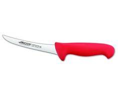 Arcos Serie 2900 - Coltello Disosso - Lama Acciaio Inossidabile Nitrum 140 mm - Manico Polipropilene Colore Rosso