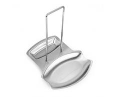 BESTOMZ Supporto Coperchio di Pentole Cucchiaio Resto in Acciaio Inox Utensile da Cucina
