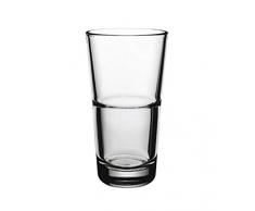 Topkapi 250.656 - Set di 6 bicchieri da long drink Brooklyn, 36 cl, per cocktail, latte macchiato, longdrink, mojito, succo, acqua, altezza 14,5 cm