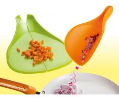 BRANDANI SET 2 PEZZI TAGLIERE TAGLIA E PREPARA VERDE ARANCIONE CUCINA CHEF 55520