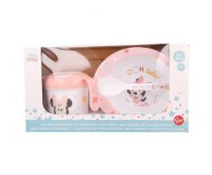 Servizi Da Tavola Per Bambini - 3 Pezzi: Ciotola, Cucchiaio, Training Cup Con Manici |Minnie Indigo Dreams