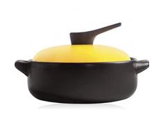 N/A MMCJQ Inizio Smalto porcellanato Antiaderente Coperto Tendendo casseruola, Famiglia Pot della minestra, Fiamma, Resistente alle Alte Temperature Soup Po (Color : B)